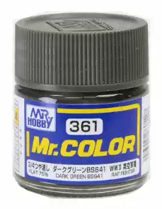 MR HOBBY County Shi C361 World War II British fighter mid-late dark green 10ml oily model paint