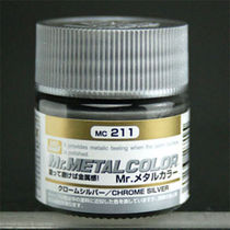 MR HOBBY County MC211 heavy metal chrome silver 10ml oily model paint