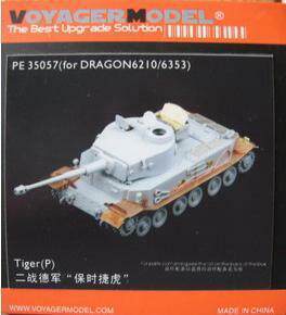 Woya PE35057 World War II German Tiger Porsche heavy fighting vehicle upgrade kit
