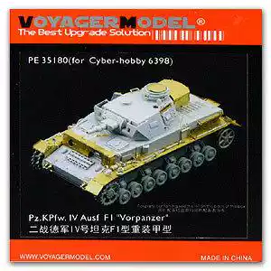 Woya PE35180 World War II German No 4 chariot F1 armor enhanced transformation etching parts(Veyron)