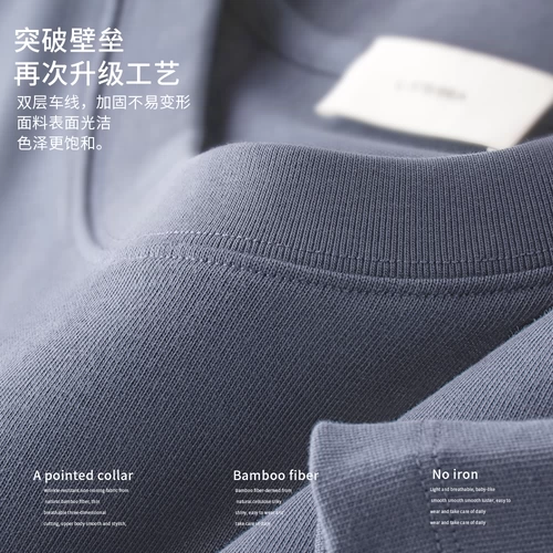 Хлопковая однотонная белая футболка с коротким рукавом, из ворсистого хлопка