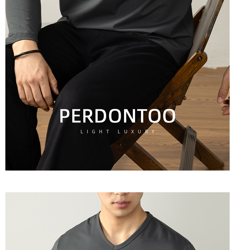 Базовая демисезонная утепленный лонгслив, приятное телу термобелье, V-образный вырез, Perdontoo/Dan 