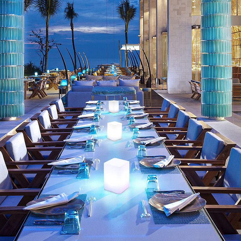 LED Bar Clear Bar Atmosphere Light Dining Room Desktop Lamp Outdoor Modern Remote Control Cube Rechargeable Night Light