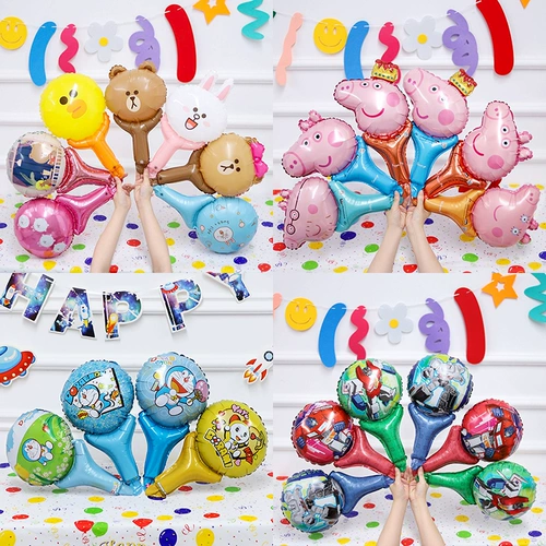 Детский мультяшный воздушный шар, надувной портативный ободок для детского сада, оптовые продажи, подарок на день рождения