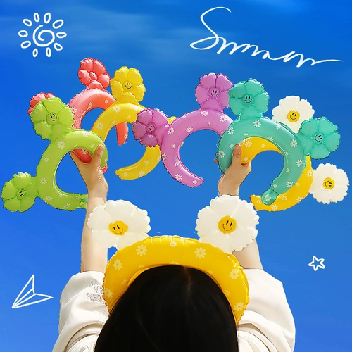 Детский мультяшный воздушный шар, надувной портативный ободок для детского сада, оптовые продажи, подарок на день рождения