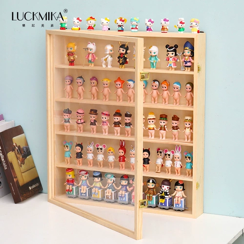 Акриловый стенд, кукла, фигурка, белая система хранения из натурального дерева, музей для маникюра