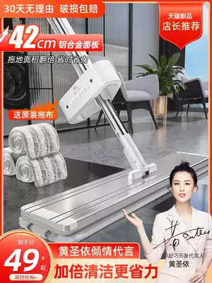 2021 New Lazy hand-free hand wash flat mop home wood floor drag artifact 2020 net squeeze mop