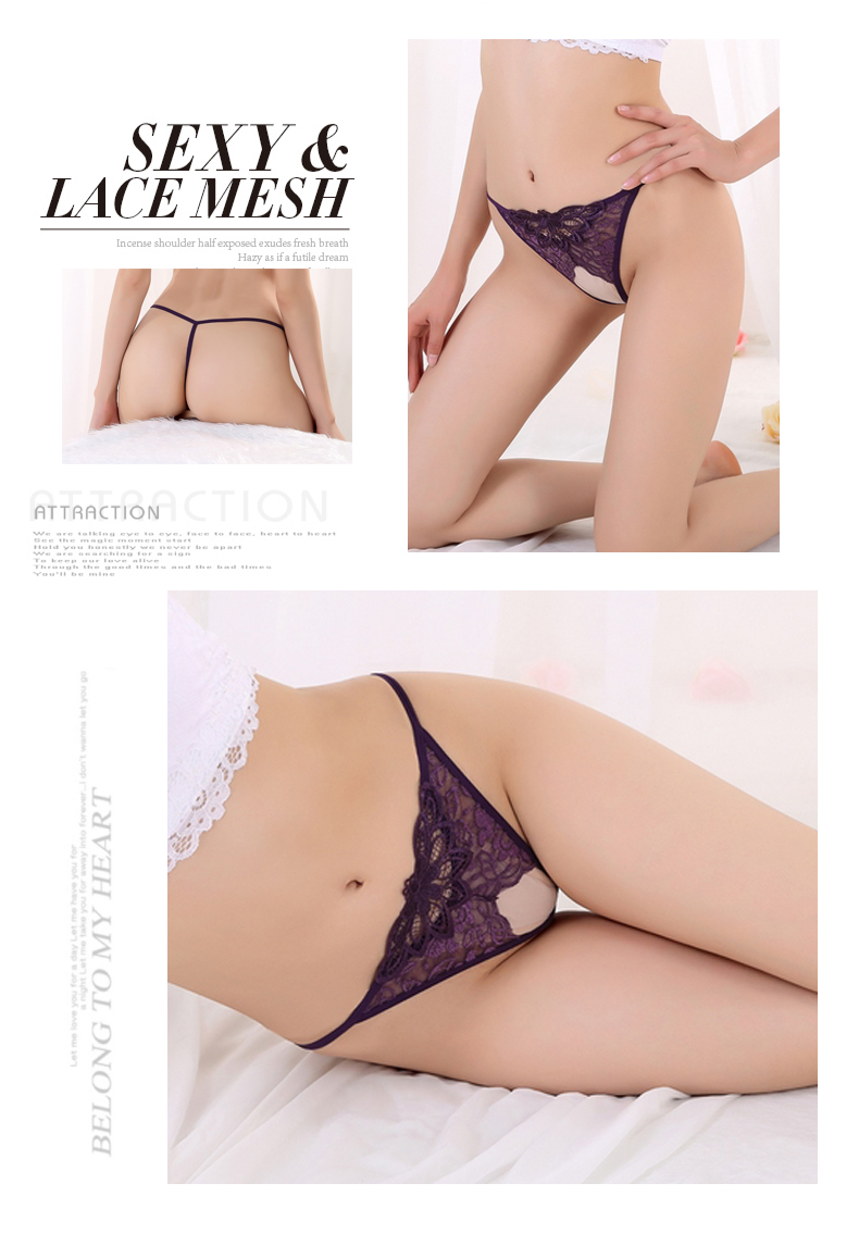Quần lót nữ ren eo thấp nóng hổi vô hình Sao trong suốt dành cho người lớn đầy lụa gợi cảm sịp con voi