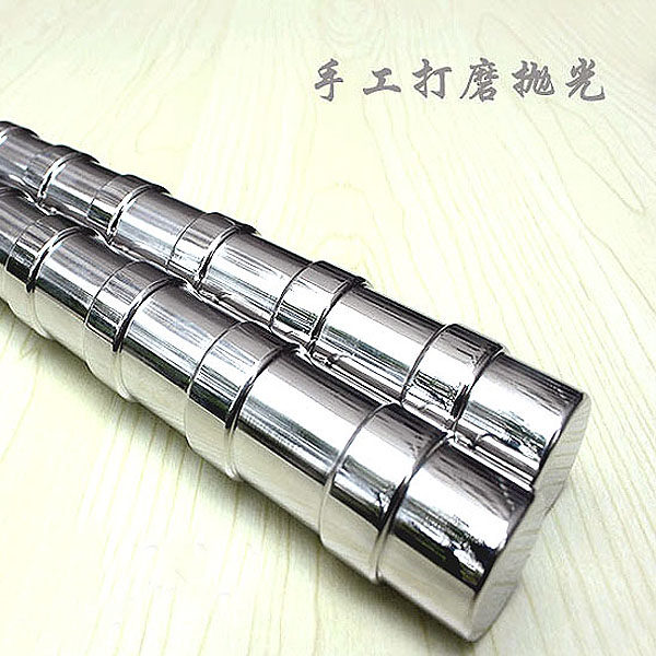 Solid 304 stainless steel nunchaku Bruce Lee actual combat two-section stick self-defense to increase the skill anti-skid nunchaku