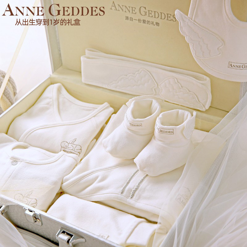 Anne Geddes baby gift box supplies newborn clothes newborn baby full moon gift meet present practical