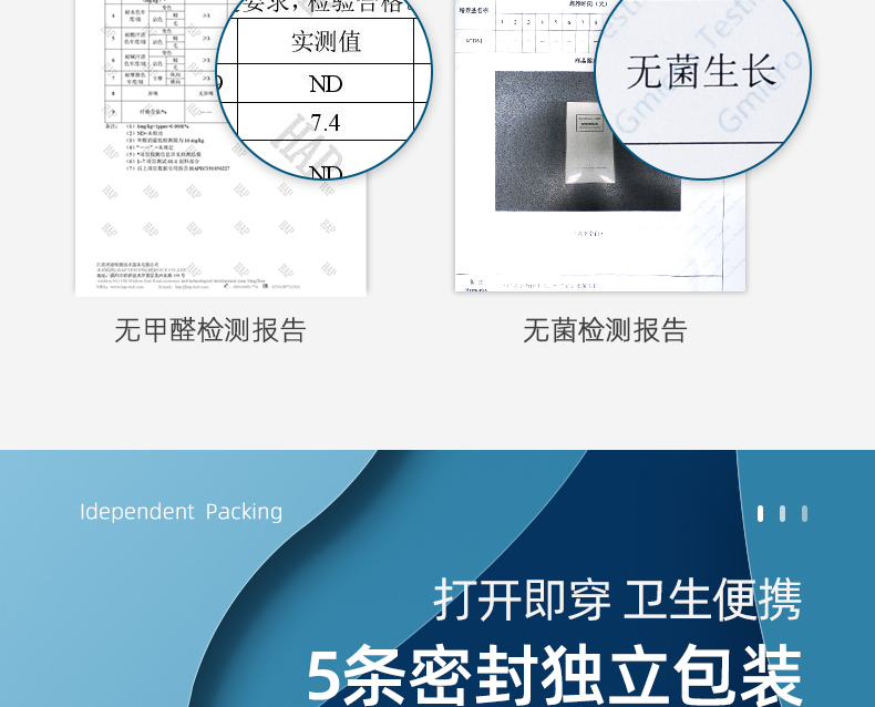 一次性日抛内裤 纯棉无菌免洗裤 女士白色 3条装 L 适合体重【40kg-50kg】