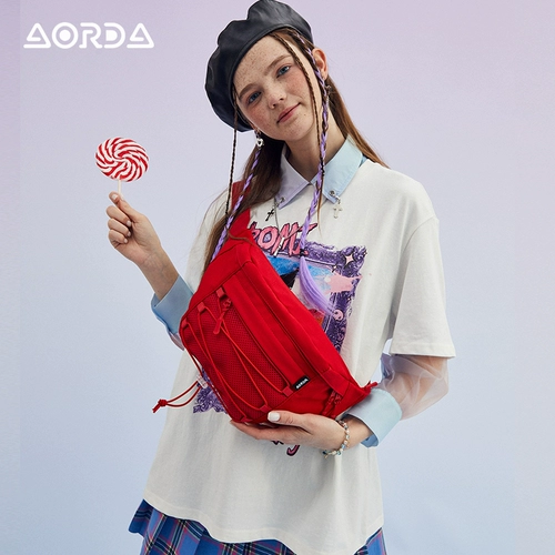 Tide, сумка через плечо для отдыха, сумка на одно плечо, поясная сумка, красная нагрудная сумка