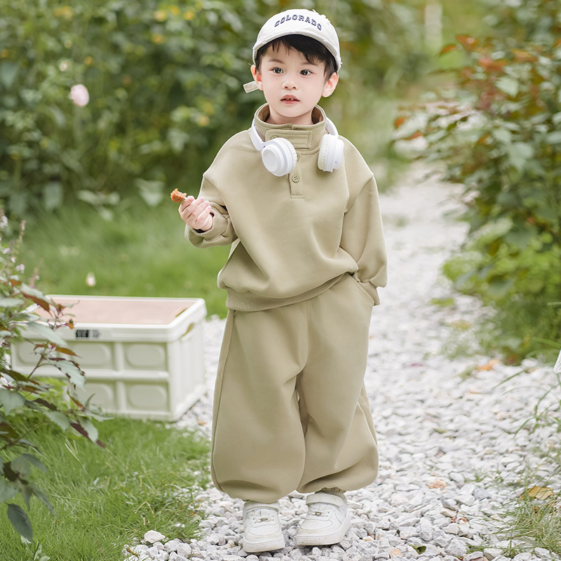 Детские костюмы, весенняя одежда для мальчиков, новинка 2025 года, красивая детская одежда, детская повседневная спортивная одежда в западном стиле, весенняя и осенняя одежда