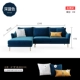 Nhẹ sang trọng sofa nhỏ căn hộ phòng khách góc kết hợp đơn giản có thể tháo rời và có thể giặt hiện đại đôi ba sofa vải Bắc Âu - Ghế sô pha