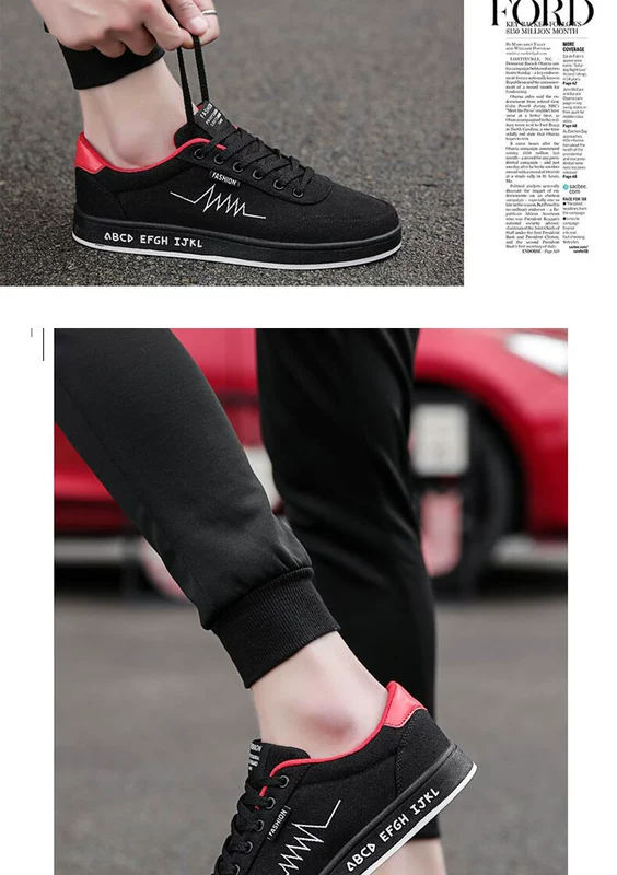 2018 giày của nam giới tuổi Bắc Kinh vải giày thủy triều Hàn Quốc phiên bản của xu hướng của thể thao hoang dã người đàn ông giản dị của giày mùa hè thoáng khí xtep nam