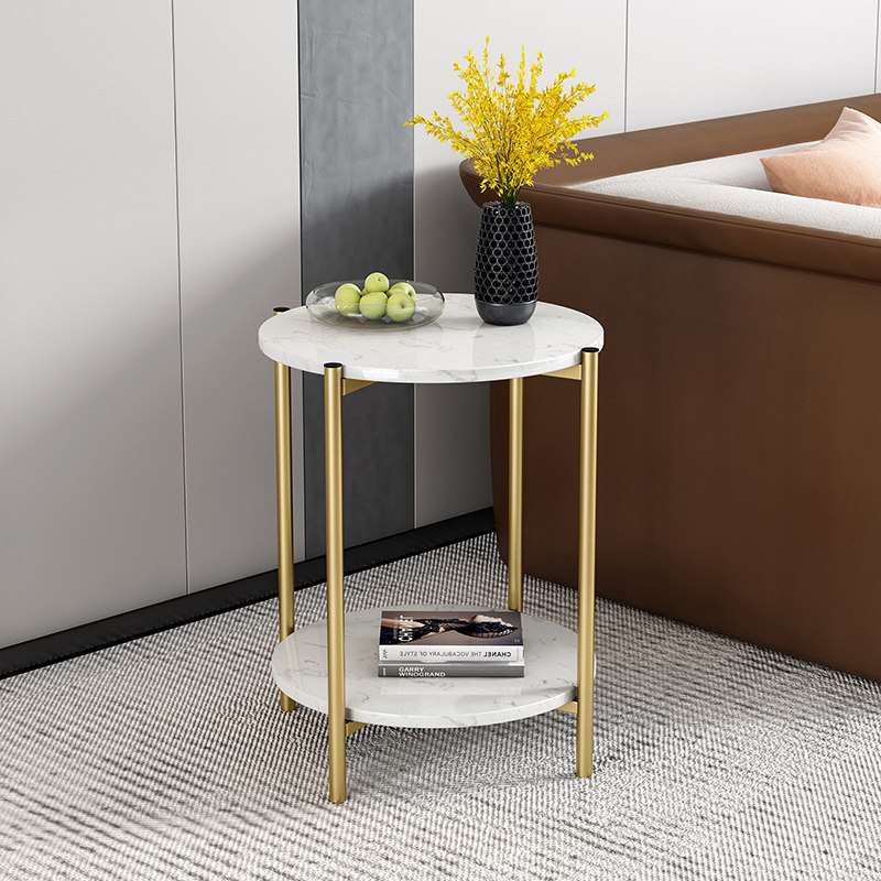 Sofa side several bedroom side cabinet small coffee table small size simple modern round table bedside corner few light luxury table storage