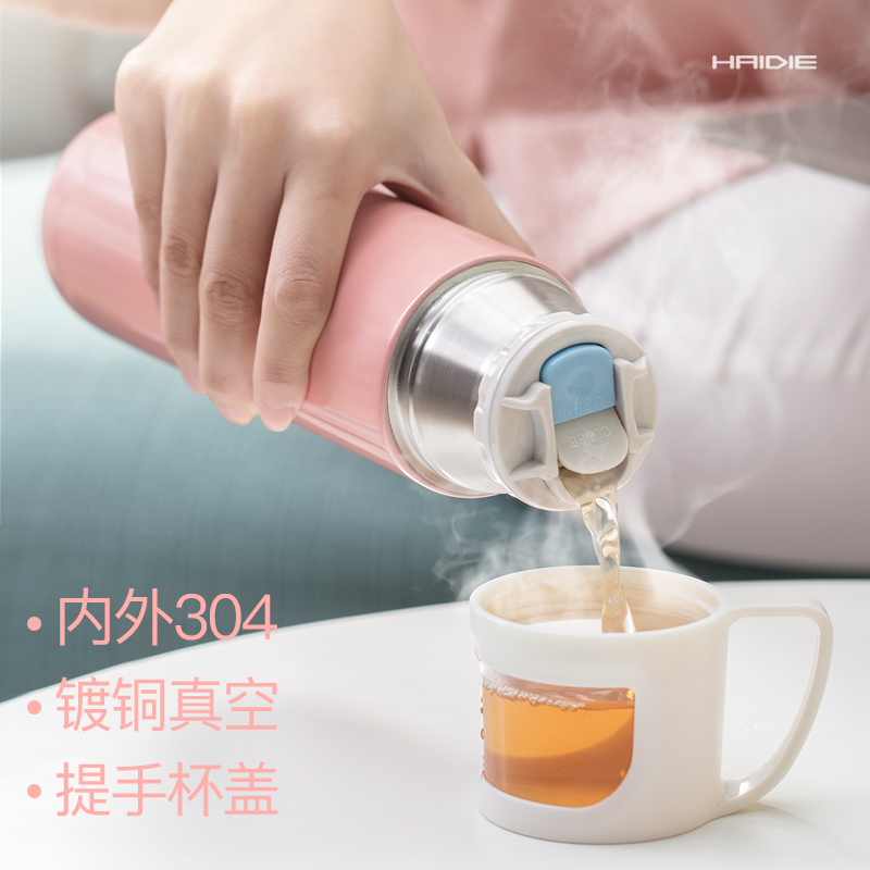 Thermos Cup Children Female Portable Student Custom Cup Pot Large Capacity Stainless Steel Insulation Cup Water Bottle