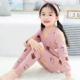 Quần áo trẻ em, dịch vụ tại nhà, bộ đồ lót cotton trẻ em, quần áo mùa xuân và mùa thu, bé trai và bé gái, quần áo mùa thu, quần dài, bé gái, đồ ngủ trẻ em - Quần áo lót