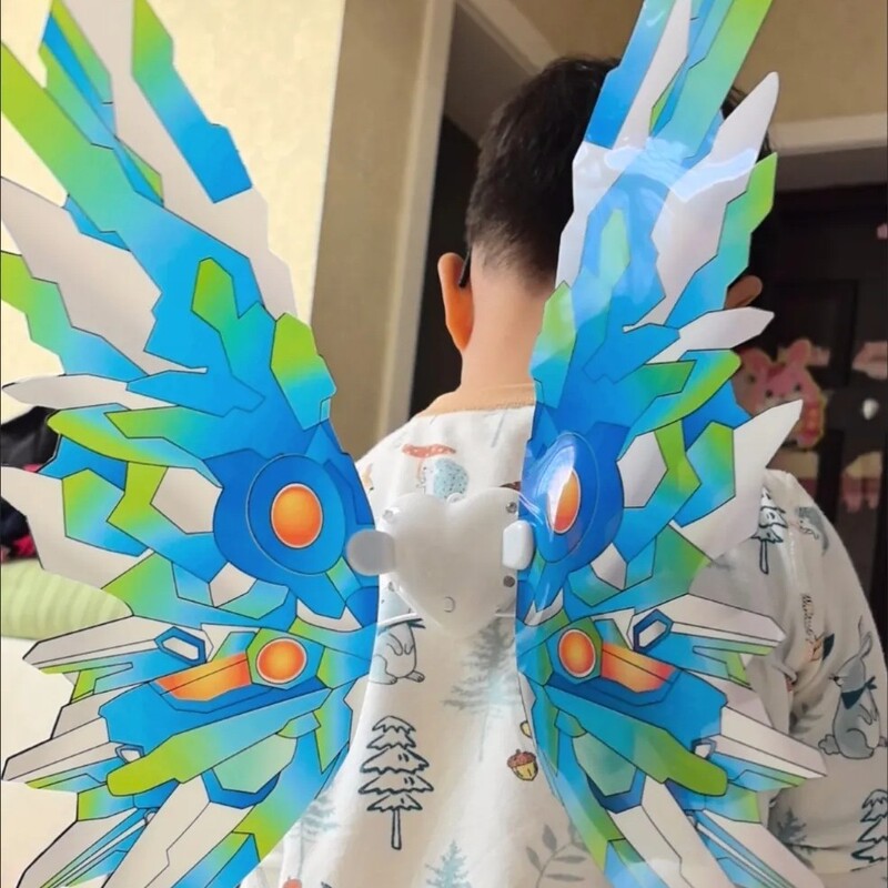 Children's Wings, Boys' Mecha Wings, Glowing Princess Butterfly Wings Toy