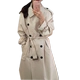 2021 cộng với cotton mới thời trang hàn quốc áo gió của phụ nữ dài trung bình và mỏng học sinh áo khoác phổ biến hình bóng rộng quần áo phụ nữ - Trench Coat