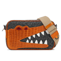 Khaki scott salt and pepper crossbody bag trendy cowhide casual shoulder bag for boys crossbody bag female camera bag