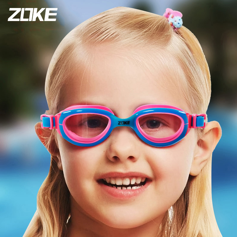 zoke Chau uk Children swimming goggles waterproof anti-fog comfort Underwater High-definition Boy Girl Professional Swimming Glasses