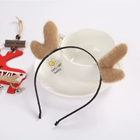 Голова пряжка 02 плюшевый серый рог