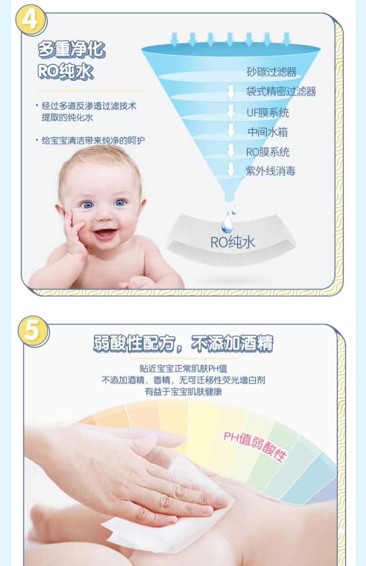 Chăm sóc cây lau bé đặc biệt Khăn ướt bé sơ sinh rắm tay sơ sinh đặc biệt có nắp 80 bơm 2 gói nhà - Khăn ướt giấy ướt agi