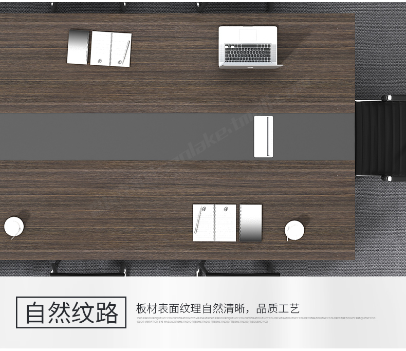 Bàn ghế văn phòng bàn dài đơn giản kết hợp thép-gỗ bảng điều khiển ghế văn phòng bàn điều hành bàn đào tạo với hộp dây