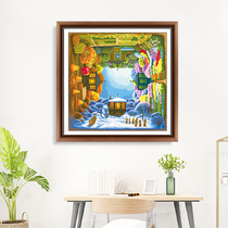 Susie Show Swivel Painting Cross Stitch 2022 new line embroidered simple living room Bedroom minimalist scenery handmade herself embroidered