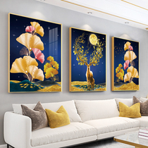 Living room cross embroidered 2022 new line embroidered property moose scenery triple bedroom minimis handmade herself embroidered