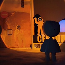 Online Red Sunset Light Day Without Falling Projection Lamp Astronauts Small Night Light Sunset Light Sunset Lights Robot BREAKING lights