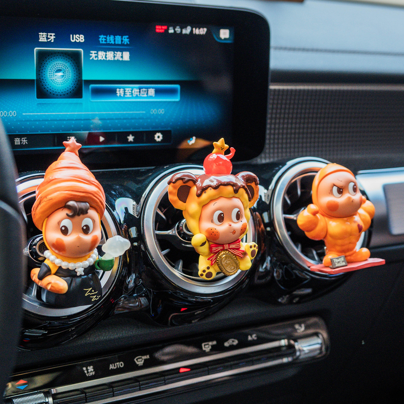 Authentic Pop Mart Star Man Car Air Freshener Vent Decoration Car Interior Decor Delicious Moment Cute Car Ornament