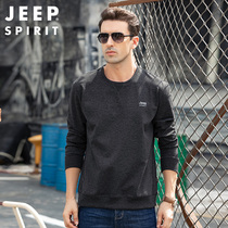 JEEP JEEP sweater mens autumn new casual long sleeve T-shirt mens versatile round neck fashion base shirt top