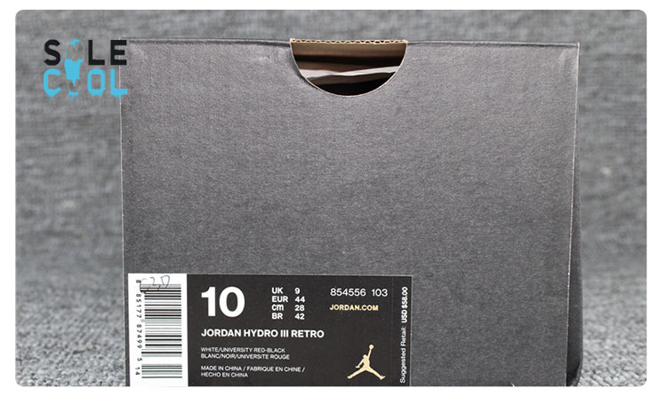 Air Jordan Hydro 3 AJ3 giày thể thao nam và giải trí của nam giới Velcro đỏ 854556-103 dép gucci nam