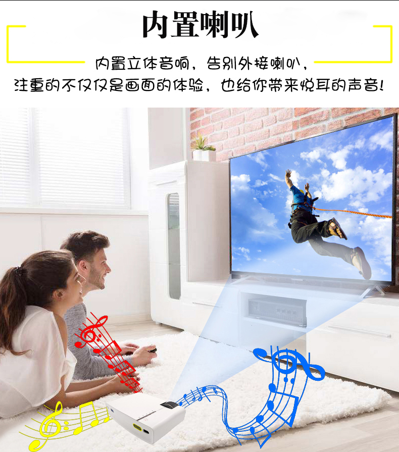 Máy chiếu Le Jiada YG400 3D nhỏ HD điện thoại di động máy chiếu thu nhỏ rạp hát tại nhà không dây wifi1080 phòng ngủ ký túc xá di động Android thông minh không có TV 2019 mới