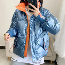 2021 Autumn Winter New Cotton Padded Jacket Woman Short Section Korean Version Down Cotton Clothing Thickened Cotton Padded Jacket Easy 100 Lapped Cotton Clothing Tide