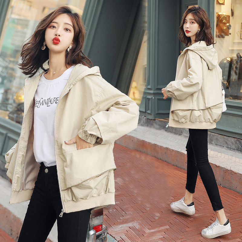 2020 autumn windbreaker western style coat women's spring and autumn new short stature student mid-length autumn coat early autumn