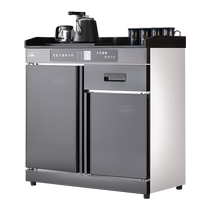 Private tea bar integrated tea disinfection cabinet commercial double door hot water kettle with drawer stainless steel private dining cabinet