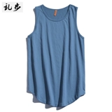 Хлопковый летний однотонный мужской спортивный жилет для спортзала