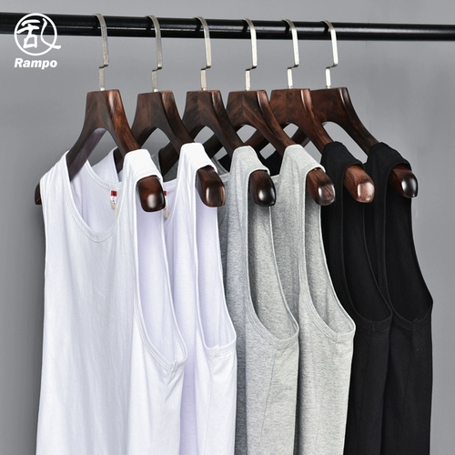 Мужской летний трендовый хлопковый однотонный жилет