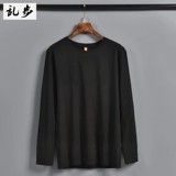 Хлопковый весенний лонгслив, мужская белая приятная телу футболка, оверсайз