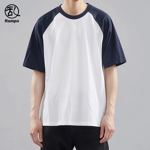 Хлопковая футболка с коротким рукавом для влюбленных, в американском стиле, свободный крой