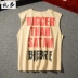 Biebo cùng một đoạn punk phong cách áo thun không tay nam cotton lỏng và nam thể dục giải trí thể thao vest vest mồ hôi - Lót áo thun ba lỗ Lót