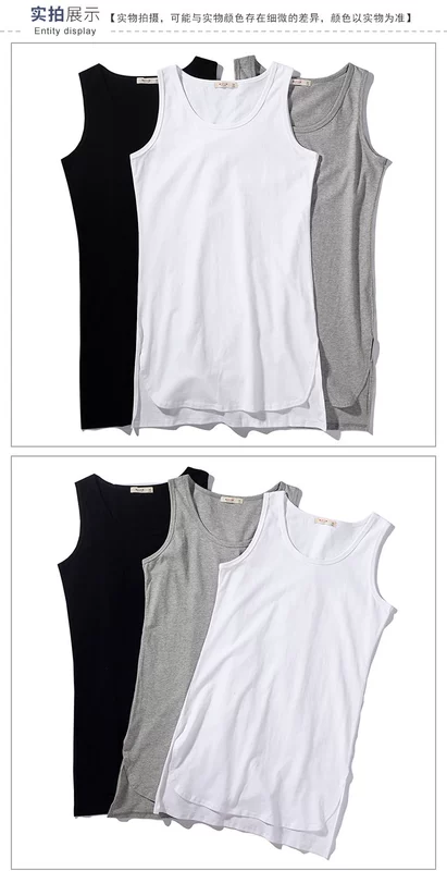High street dance thủy triều thương hiệu thể thao cotton mồ hôi vest nam thoáng khí tay áo ngắn ngắn dài dài phần hip hop đáy áo áo ba lỗ tanktop nam