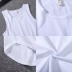 Quần cotton nam treo băng rộng dài đoạn liền màu vest châu Âu và Mỹ dạo phố xuân hè cao cấp lấy áo không tay dưới đáy triều - Áo vest cotton áo phao lông vũ Áo vest cotton