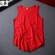 Áo cotton nam thoáng khí hem hem thể thao vest thể thao mùa hè thủy triều nam và nữ sinh viên trẻ mồ hôi đáy