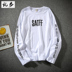 Hàn quốc INS Harajuku Thủy Triều thương hiệu raglan tay áo letter in ấn vòng cổ dài tay T-Shirt nam giới và phụ nữ sinh viên mùa xuân phần mỏng thủy triều Áo phông dài