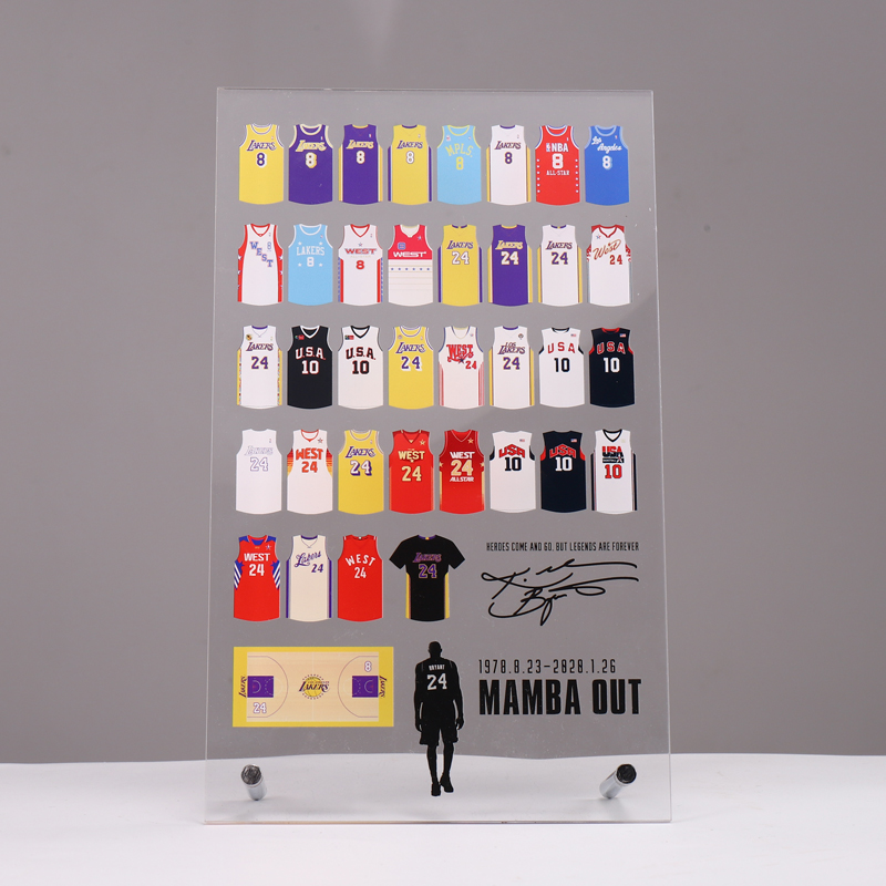 Bryant Career 36 Jersey Souvenir Album No. 24 Poster Ornament James Curry Basketball HandMade