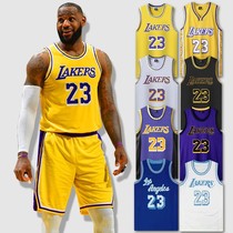 Cosby jersey 24 Number of Lakers James jersey No. 23 Custom uniforms Childrens basketball clothes suit Men and women Autumn Winter